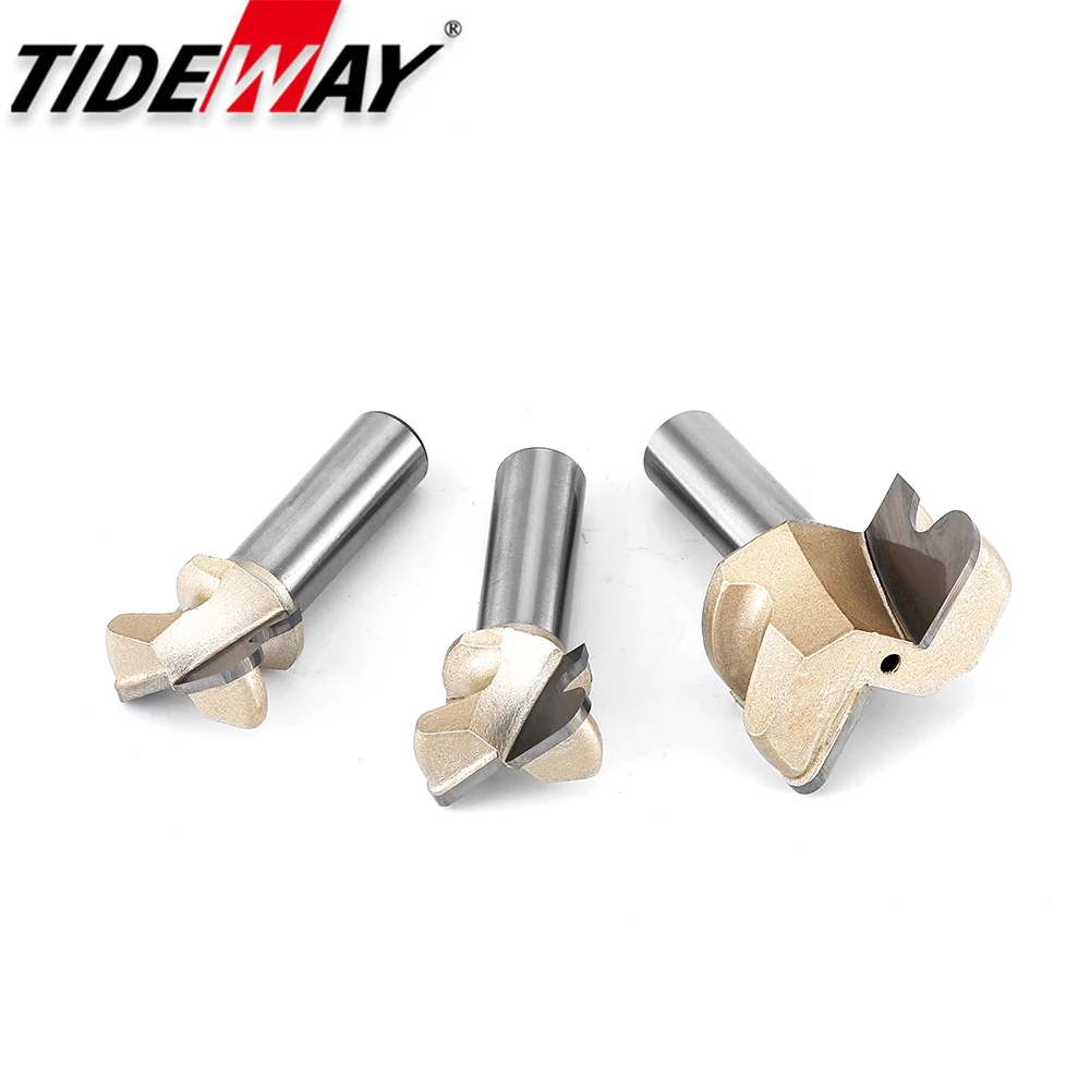 Tideway Professional Grade Arc Nail Drawer Pull Router Bit Door Handle Slotting Milling Cutter Woodworking Grooving CNC Bits