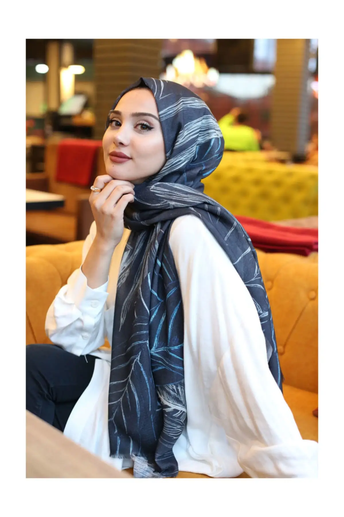 Digital Printed Cotton Shawl Ke-10-v3