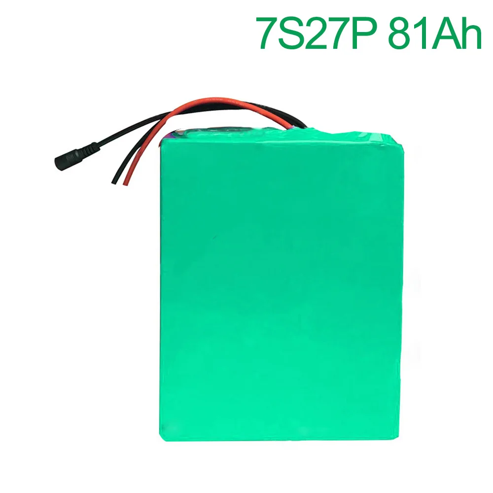

24V 81Ah 25,9 V 7S27P 18650 литий-ионный аккумулятор электрический велосипед 200x200x140mm