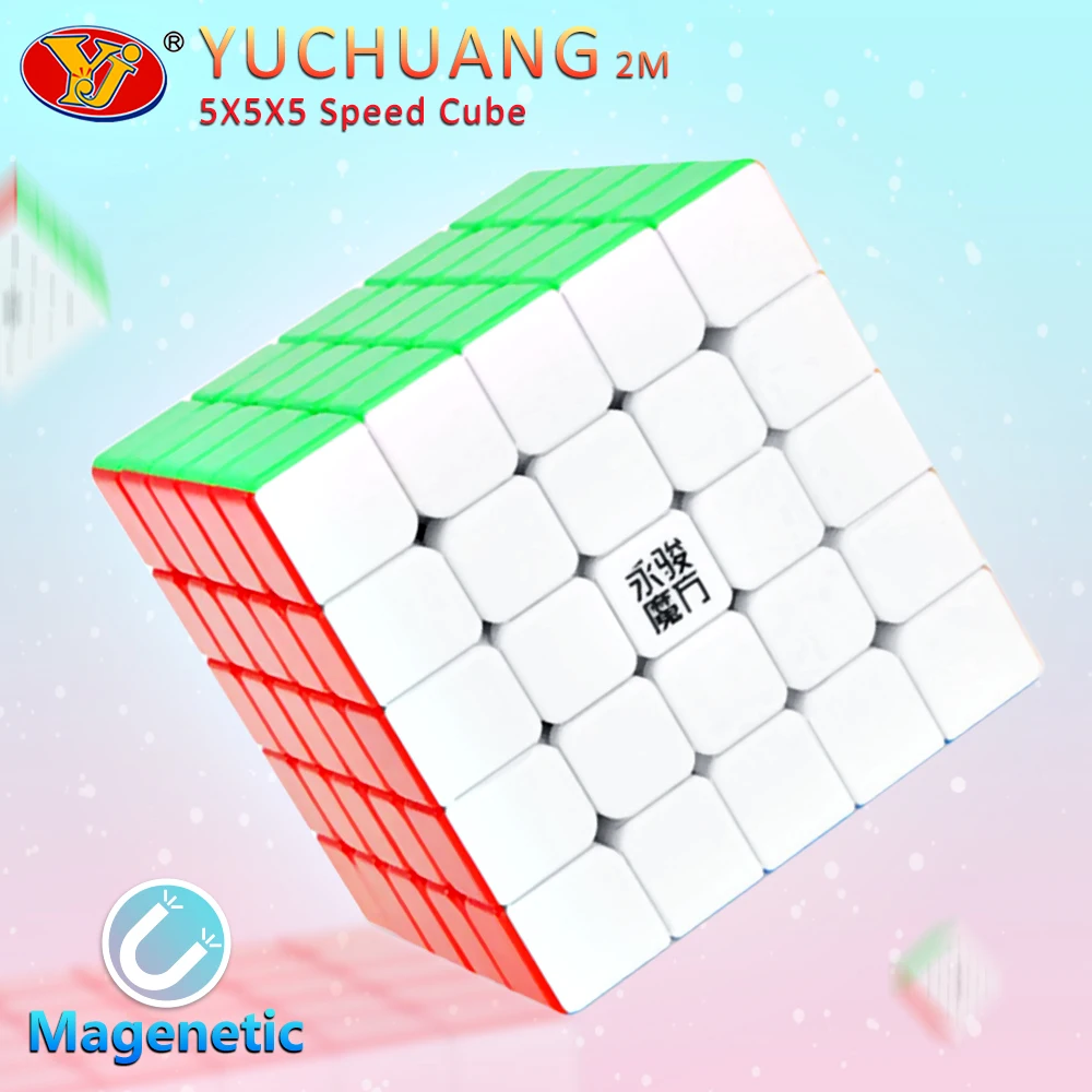 

YONGJUN Yuchuang 2M 5x5x5 Magic Magnetic Magic Puzzle Cube Stickerless Professional YJ 5x5 Magnets Speed Cube Gift