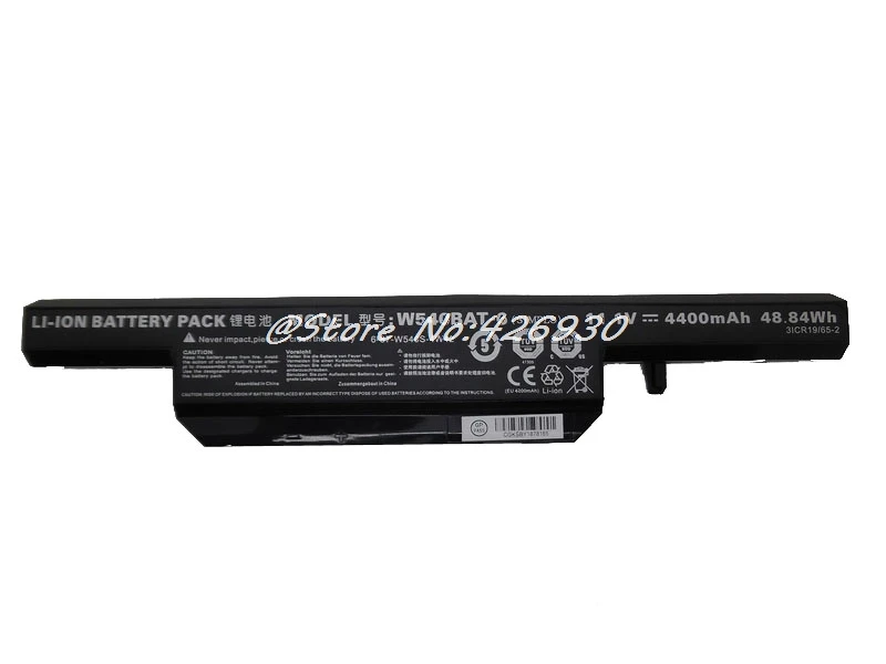 

6-87-W540S-4W41 4W42 Battery For CLEVO W55EU W54EU W540 W540EU W550 W550EU W155U W540BAT-6 6-87-W540S-427 6-87-W540S-4U43A