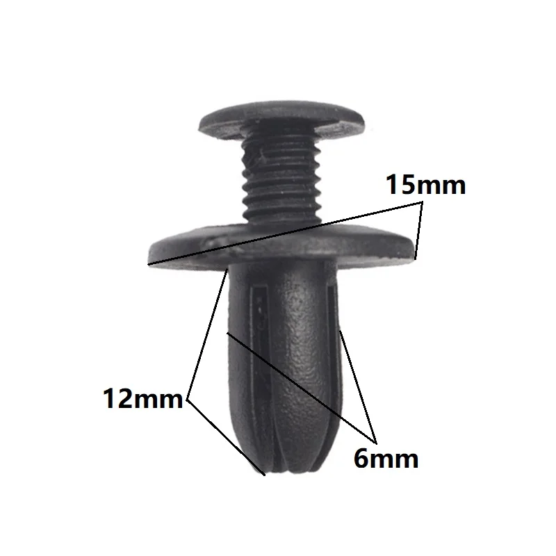 6mm Hole Small Plastic Door Screw Push-Type Expanding Rivet Fasteners Clips Universal (Fit Size) for toyota mazda GM