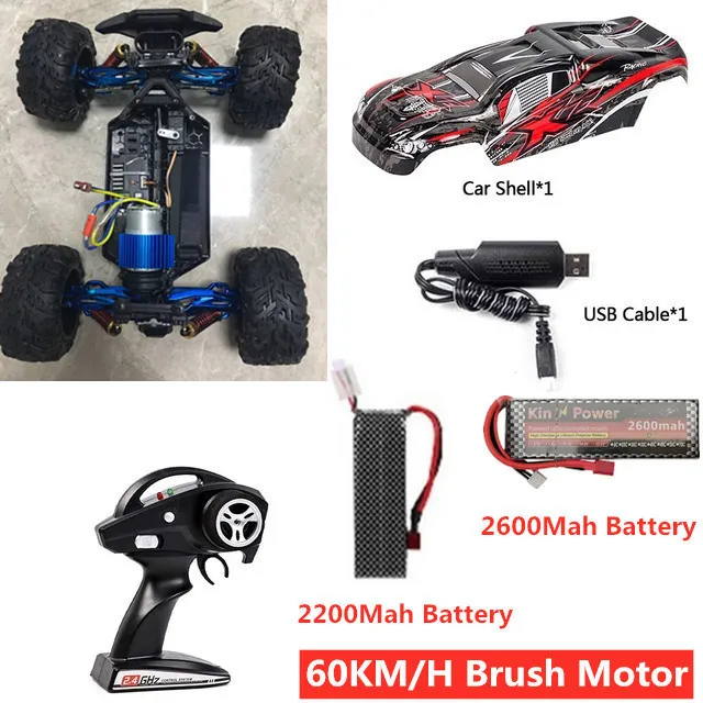 1:10 80 km 4WD borstelloze legering off-road afstandsbediening vrachtwagen auto 45 °   Klimmen Schokabsorptie Hoge snelheid Drift Racing RC Auto Speelgoed