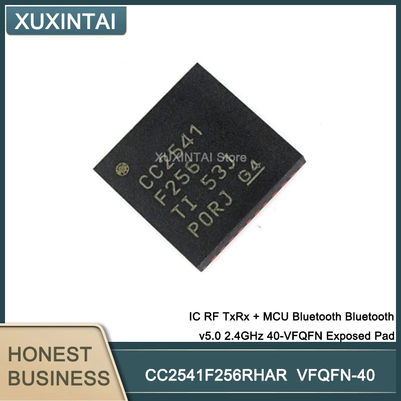 10PCS/Lot  New Original  CC2541F256RHAR CC2541F256 IC RF TxRx + MCU Bluetooth Bluetooth v5.0 2.4GHz 40-VFQFN Exposed Pad