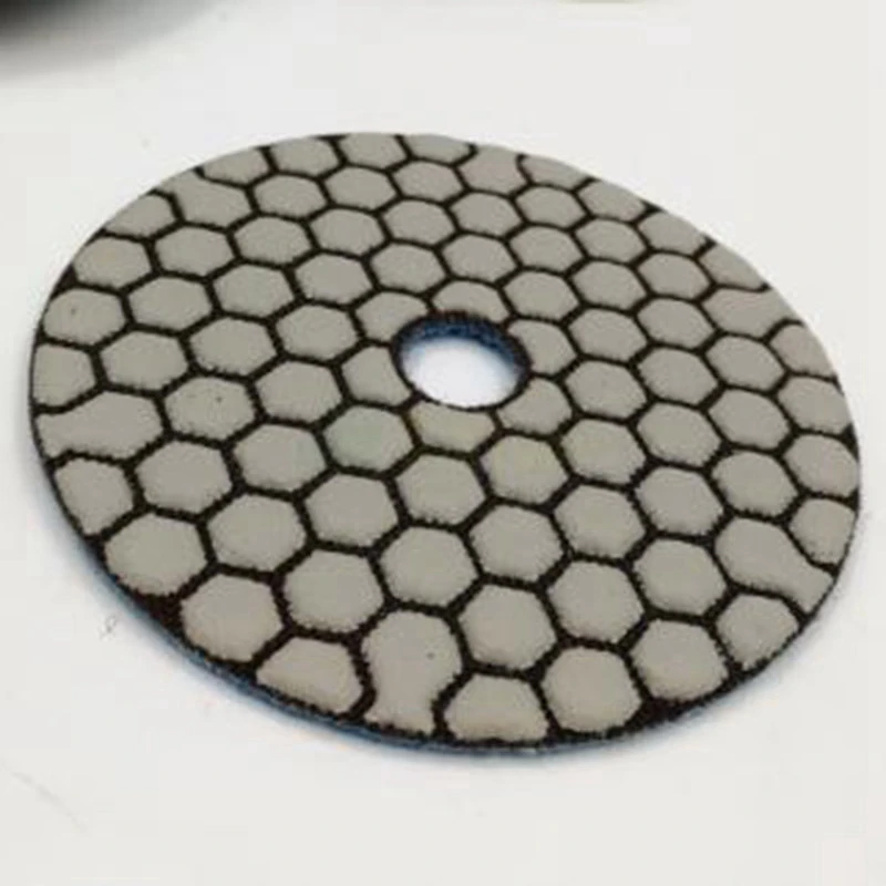 Disco de lijado de resina Flexible, almohadilla de pulido en seco de diamante, granito, mármol, piedra de cerámica, 4 pulgadas, 100 Mm, 6 unidades