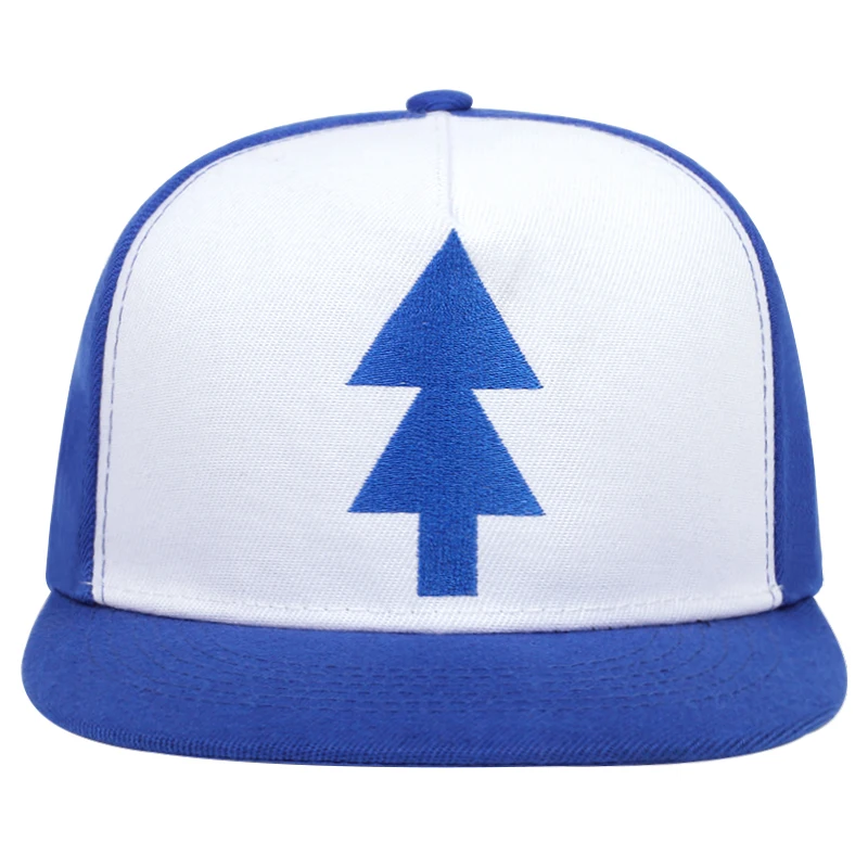 Fashion Mens baseball cap Blue Pine Tree embroidery golf Caps Cartoon Hip hop Snapback hat Adult Men women sports Hats gorras