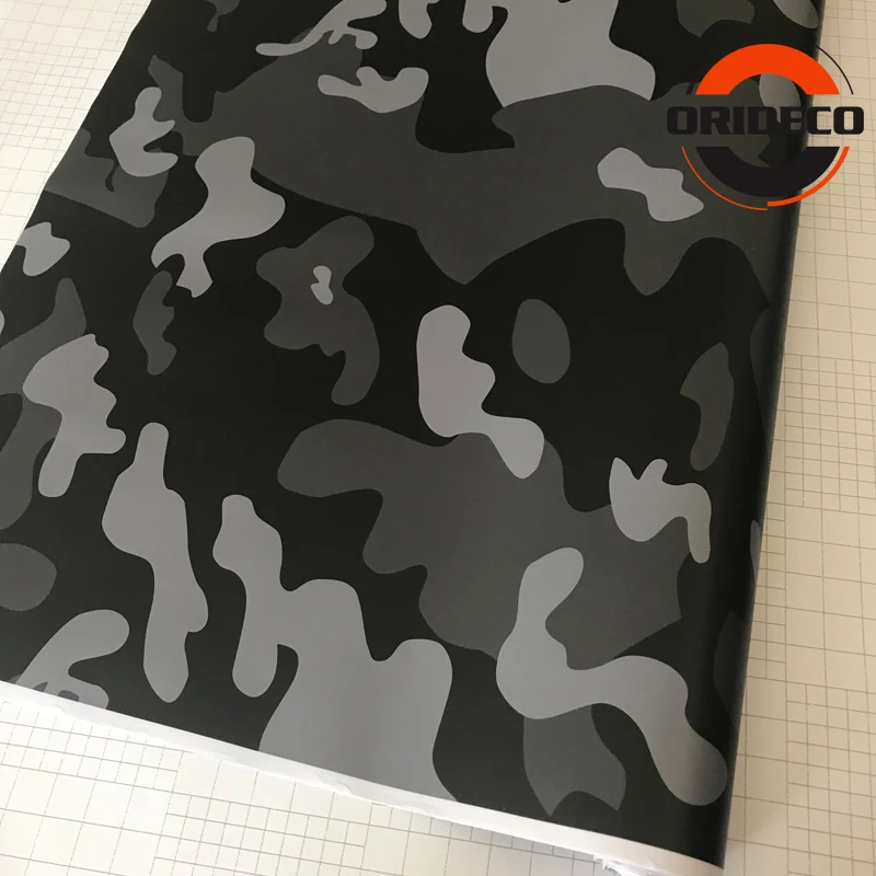 

Hot Sale 1.52X5/15/20/25/30M Black Gray Snow Camo Wrap Car Sticker Wrap Camouflage Motorcycle Bike Car Wrap Vinyl DIY Decal