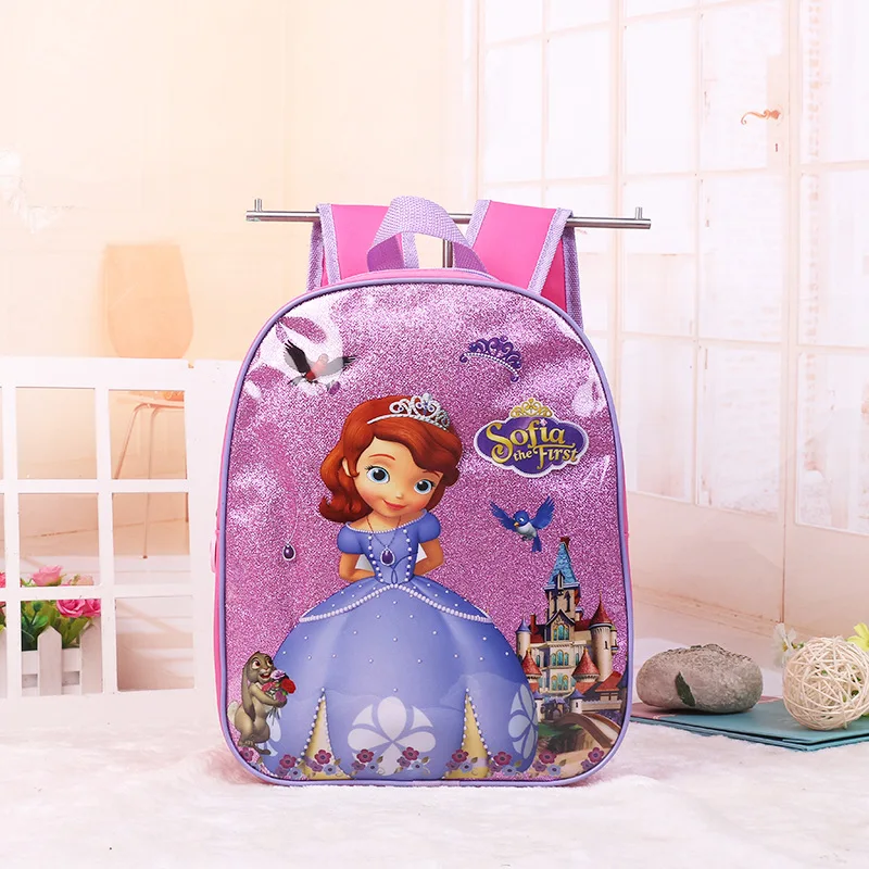 Disney PVC children backpack kindergarten bag Frozen Elsa Anna girl boy gift bag for school student storage book