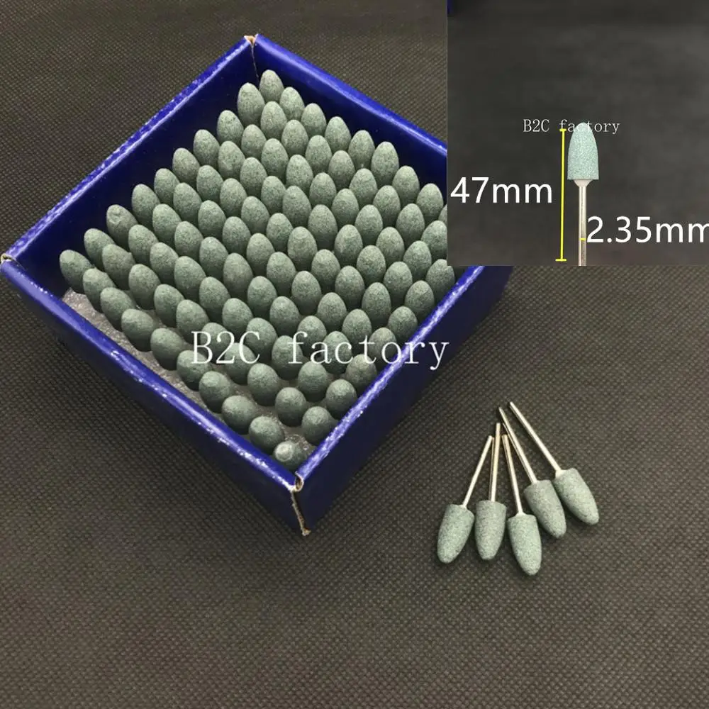 

High Quality 100 pcs/box,Dental Lab Materials Stone Sand-Gravel Abrasive,Grinding tips,good quality,shank diameter:2.35mm