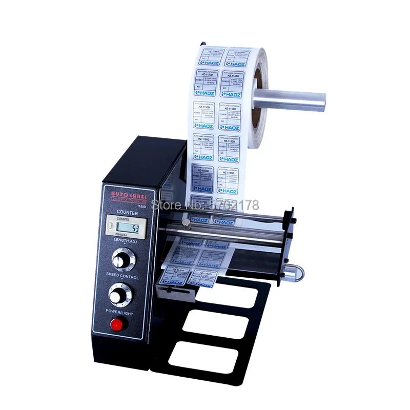 Auto Label Dispenser Device Automatic Sticker Separating Machine AL-1150D NEW Digital Control 4-140mm Label stripping machine