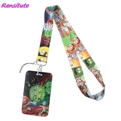 Ransitute R1754 Cartoon Personality Lanyard Card ID Holder Car KeyChain ID Card Pass Gym Phone Badge Key Ring Holder Jewelry