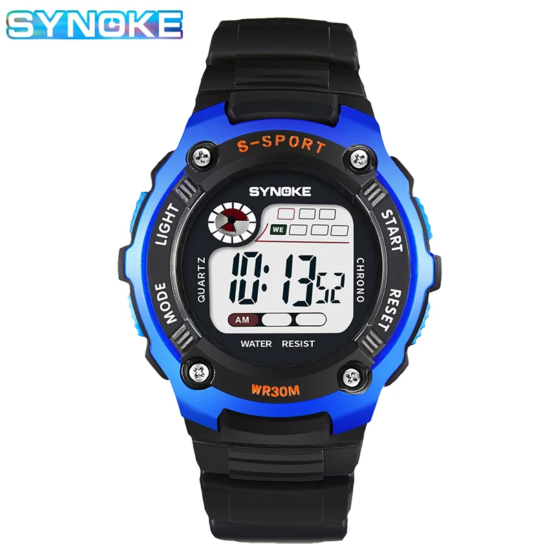 Jongens Kids Horloges Led Digitale Synoke Officiële Flagship Store Elektronische Horloge Voor Jongens Meisjes Sport Student Montre Pour Enfants