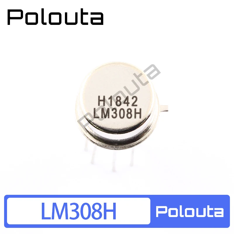 Polouta-AMPLIFICADOR DE OPERACIONES LM308H CAN-8, enchufe recto, tapa de hierro, componentes acústicos eléctricos, circuito integrado Arduino Nano