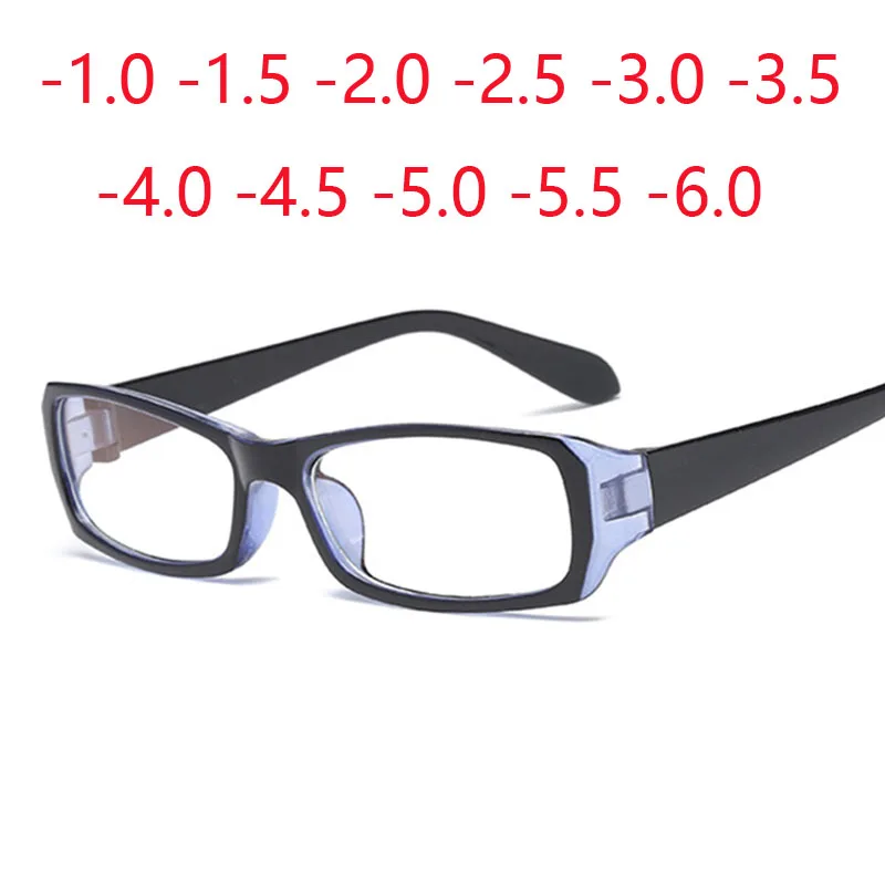 -1.0 -1.5 -2.0 To -6.0 Coating Finished Myopia Glasses With Degree Women Short-sight Eyewear Men Diopter Sighted Prescription