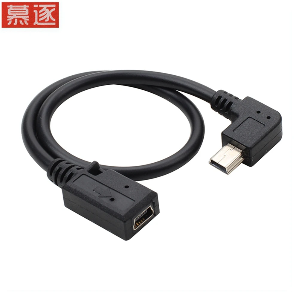 1 stücke Mini USB m kondnlichen weiblichen daten linie ellbogen 90 grad rechtwinklig collegamenti Mini 5P Usb Für MP3 estensione zara Lad