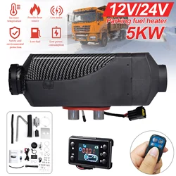 12V 24V Ignition Copper heater 8kw Low Noise Car Heater Without Turning On The Engine LCD Remote RV Motorhome