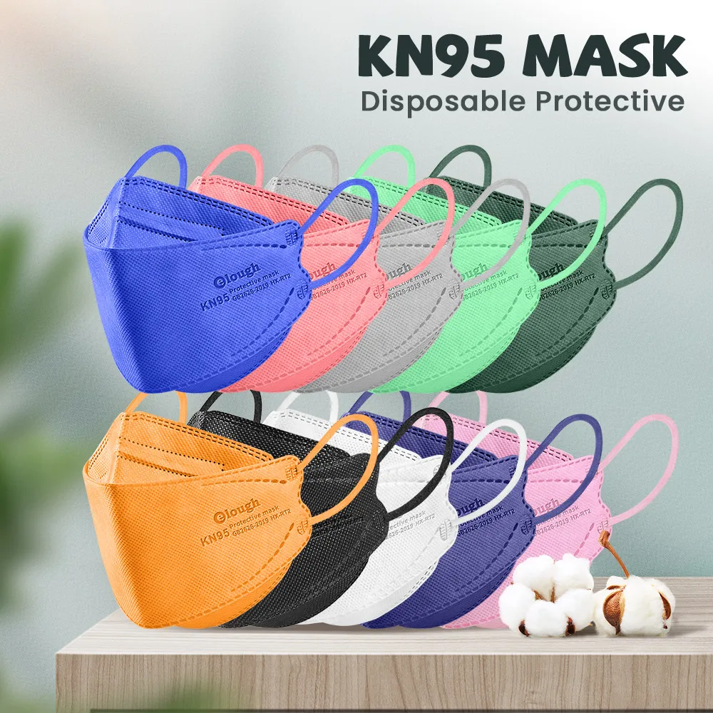 Elough KIDS 10-100 PCS niños ffp2 mascarillas fpp2 homologadas respiratory kn95 FACE MASK certificadas Children mask FFP2MASK CE