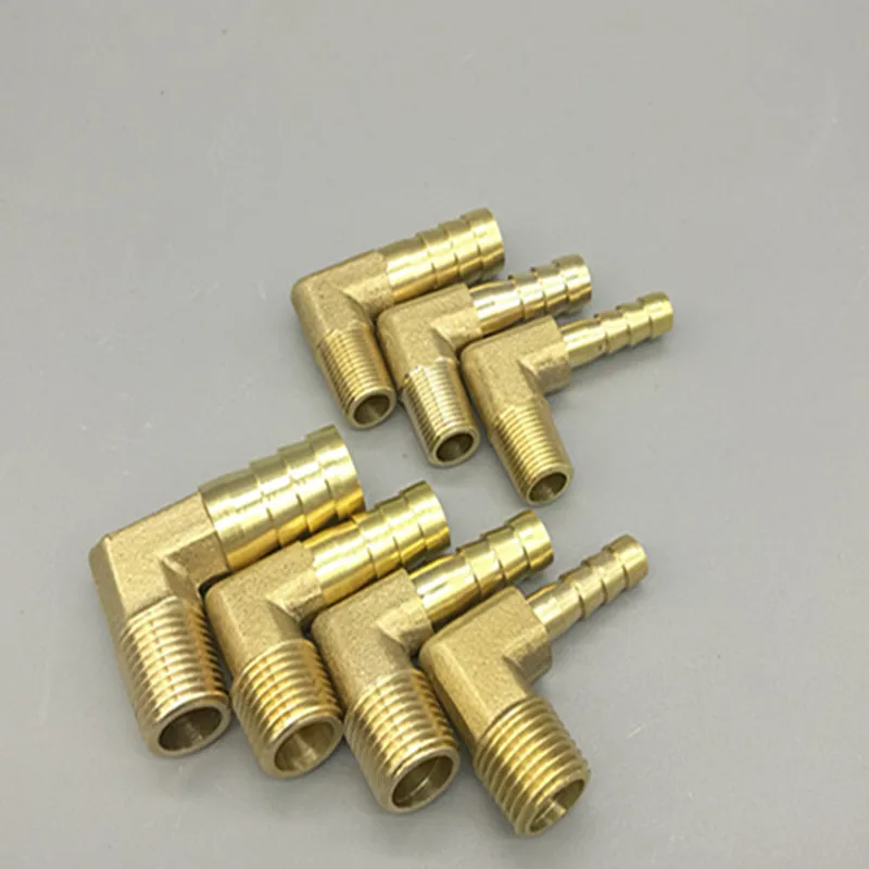 Brass Hose Barb Fitting Elbow 6mm 8mm 10mm 12mm 16mm To 1/4 1/8 1/2 3/8\