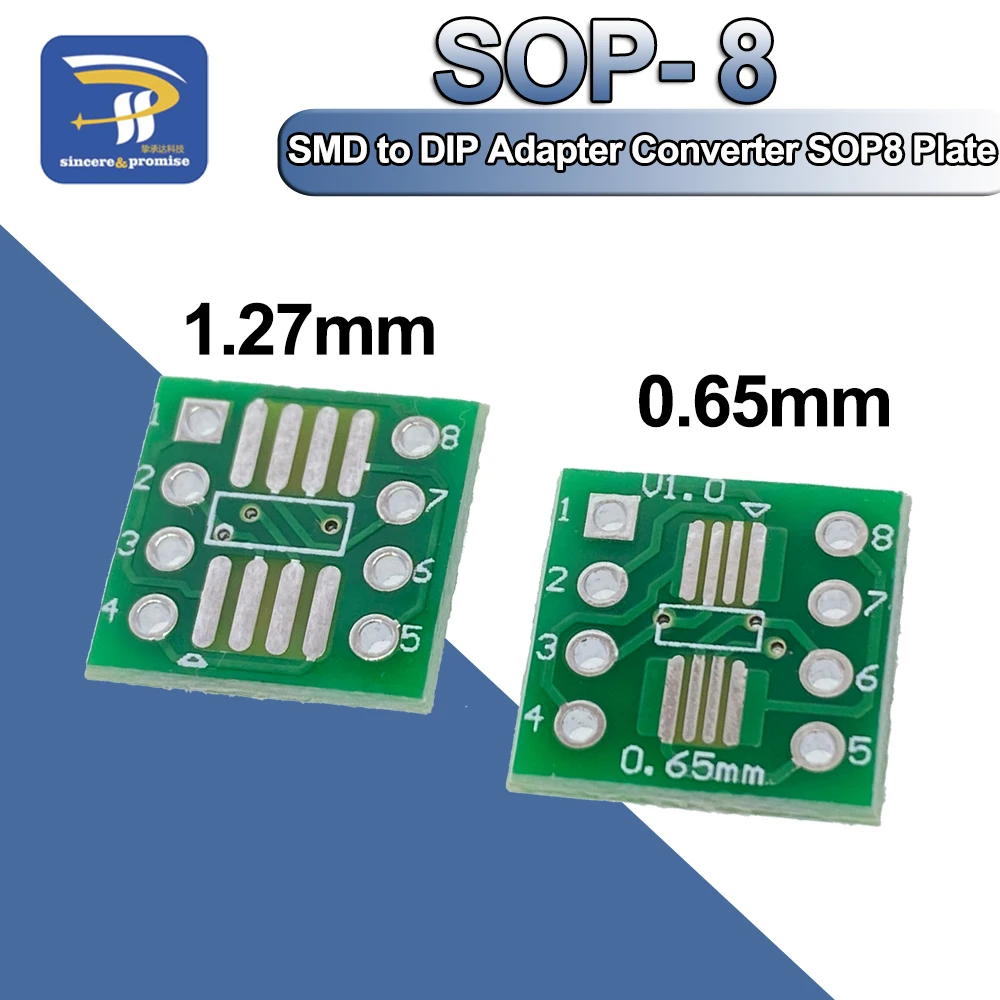 20/50/100szt SMD do DIP Adapter Konwerter SOP8 SSOP8 TSSOP8 Adapter Płytka Moduł Adaptery Płytka 0.65mm 1.27mm