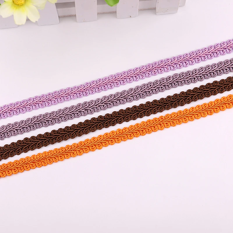 2 yards Braided Color Polyester Lace Clothing Home DIY textile Craft Sewing Accessories Ribbon lace