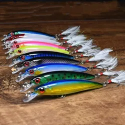 1Pcs Hard Plastic Crankbait Sinking Fishing Lure 7.2g 9cm Minnow Artificial  Bait 3D Eyes Trolling Tackle For Bass Pike Carp