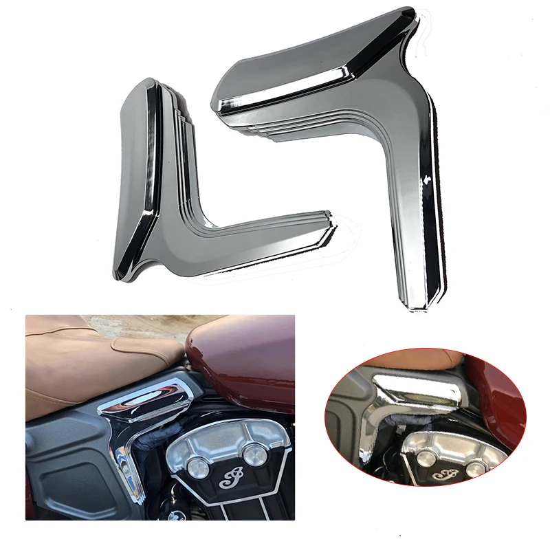 

1 Pair Mid-Frame Accents Frame Cover Chrome Accessories fits For Indian Scout 2015 2016 2017 2018 2019 Models