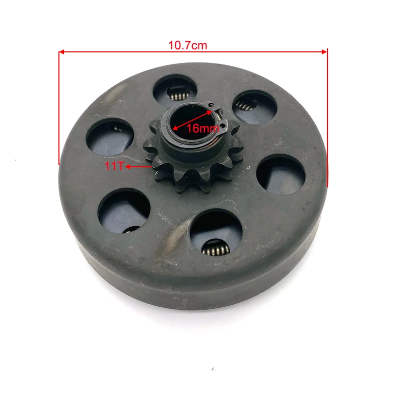 Motorcycle Centrifugal Clutch 5/8 Bore 11 Tooth 11T 16mm For Go Kart 35 Chain 2.8HP and 97cc Engines