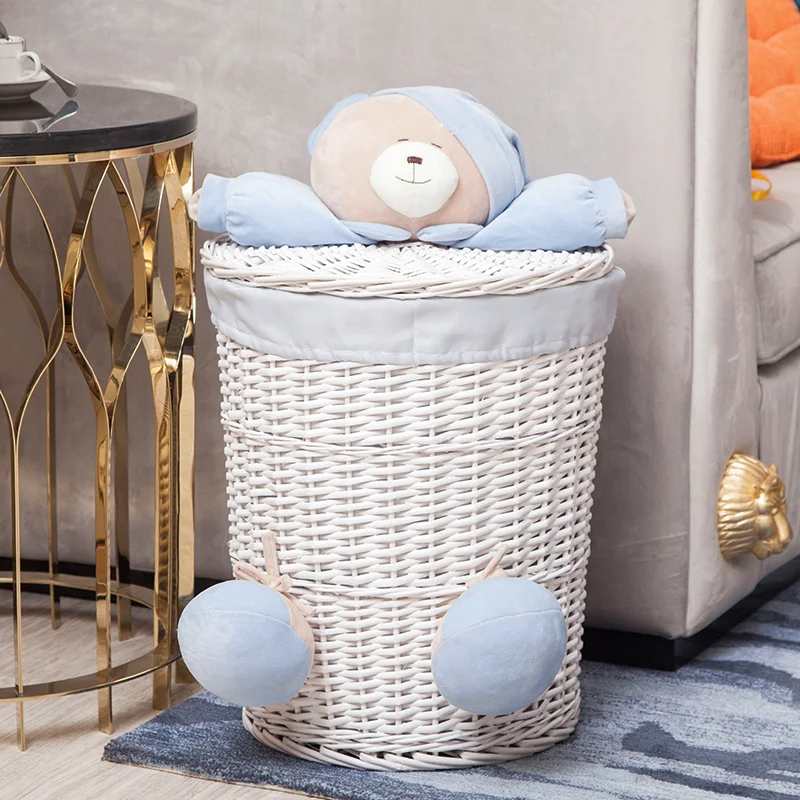 TT Wicker Storage Basket Clothing Snack Creative Cartoon Decoration Children\'s Toy Home