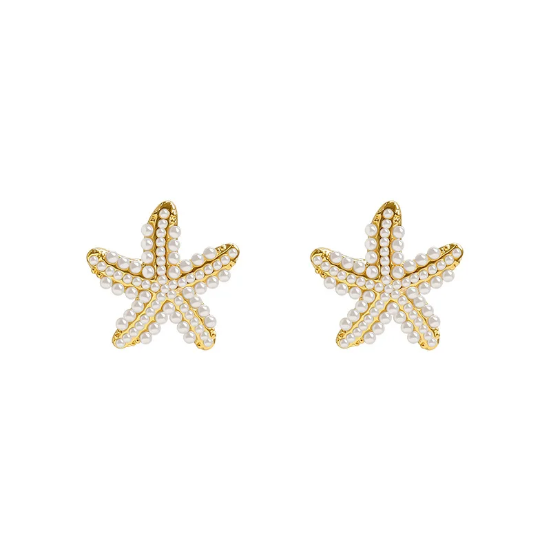 Pendientes de estrella de mar para mujer, aretes de diseño exquisito, temperamento para dormir, regalos de fiesta, joyería de moda para mujer