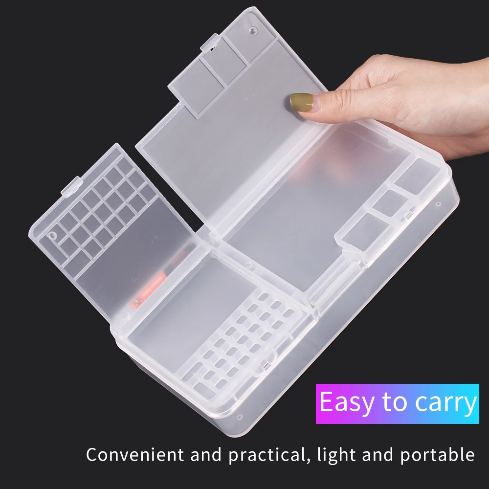 LUXIANZI Phone Repair Tool Storage Box Double Layer Multi-function Hardware Tools Screw Driver Beads Organizer Plastic Case