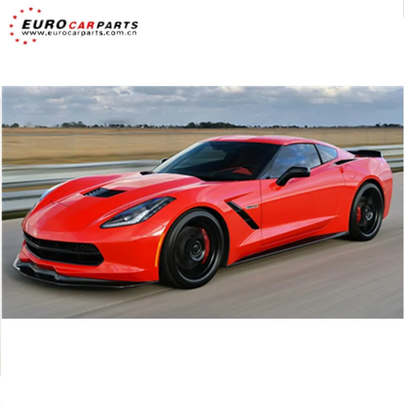 

C7 carbon finber side skirt front lip for C7 to ST style side skirt front lip