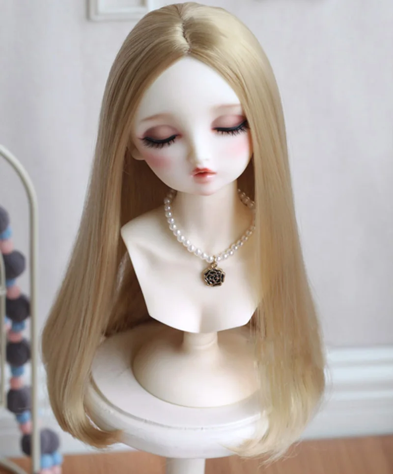 New Arrival 1/3 1/4 1/6 1/8 High Temperature Wire Cute Style BJD Doll Wig