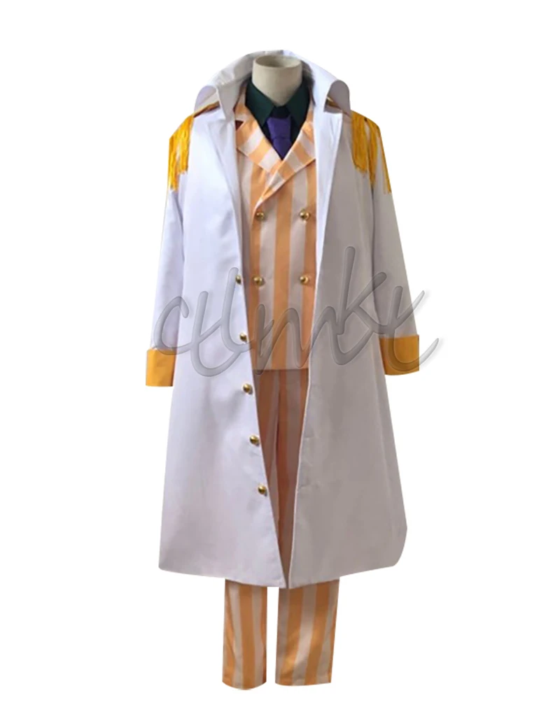 Kizaru Taisho Borsalino Cosplay Admiral Monkey D Garp Cosplay Uniform Suit Set Outfit Halloween