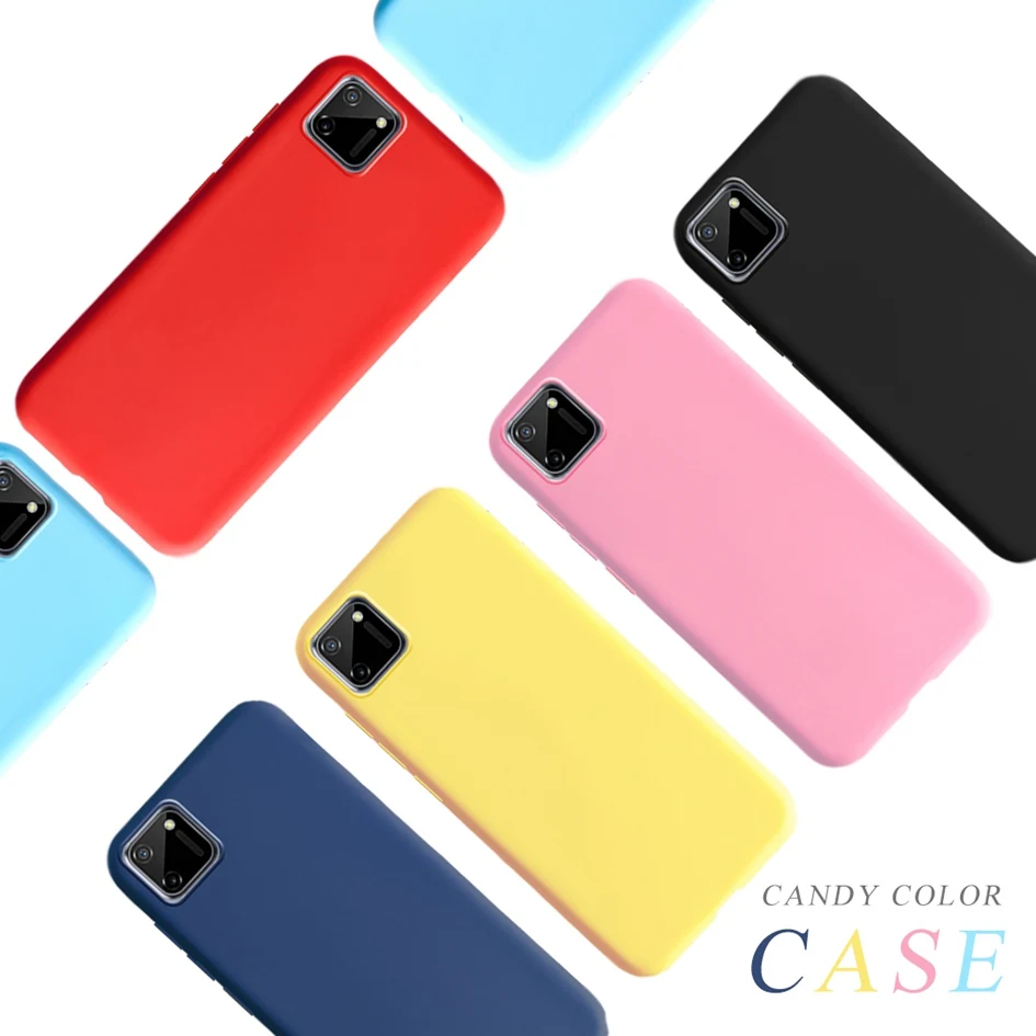 For OPPO Realme C11 2020 Case Candy Color Phone Case For Funda Realme C11 C 11 RealmeC11 Frosted Matte Soft TPU Cover Cases 6.5