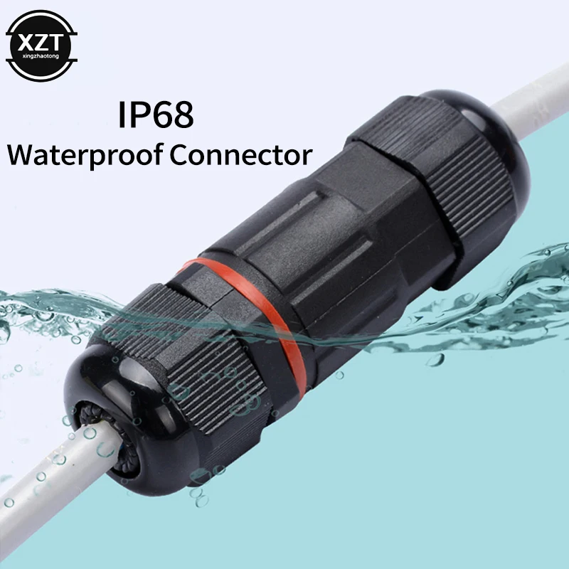 IP68 Waterproof Connector 2/3 Pin Electrical Terminal Adapter Wire Cable Connector Screw and Soldering connector for LED Light