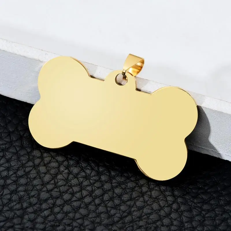 Puppy Mental Tag Pet dog Metal Blank Military Pet Dog ID Card Tags Aluminum Alloy Army Dog Tags No Chain LX9108