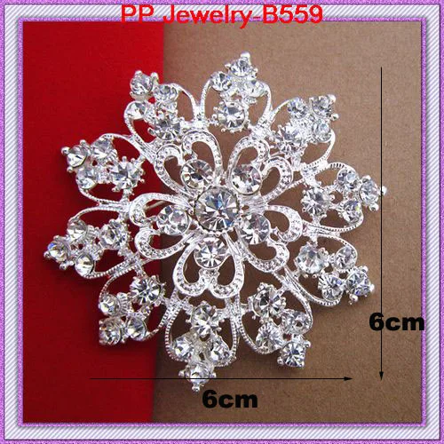 

Wholesale Cheap Silver Tone Clear Rhinestone Crystal Flower Pin Brooch Women Wedding Bridal Bouquet Broach