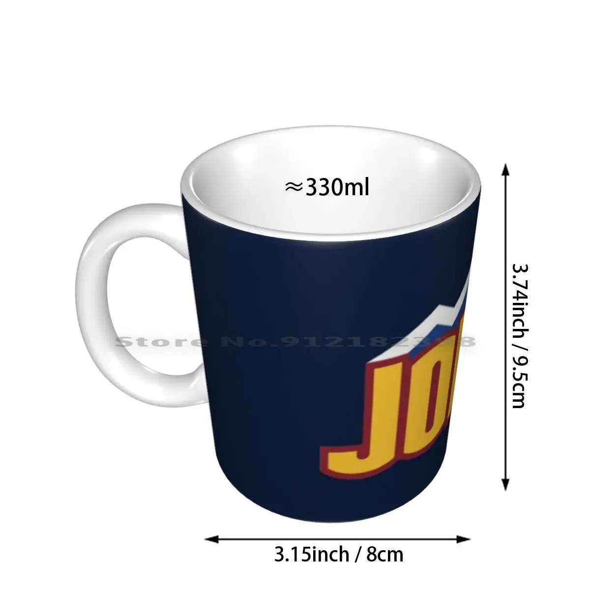 Joker Mountains 1 Ceramic Mugs Coffee Cups Milk Tea Mug Joker Jokic Nikola Jokic Nikola Joki? Joki? Mile High City Basketball