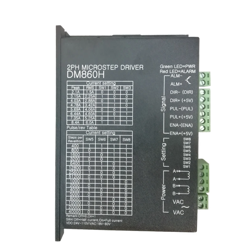 DC30V-100V AC24V- 70V 7.5A General purpose 86 stepper motor driver DM860H 256 subdivision