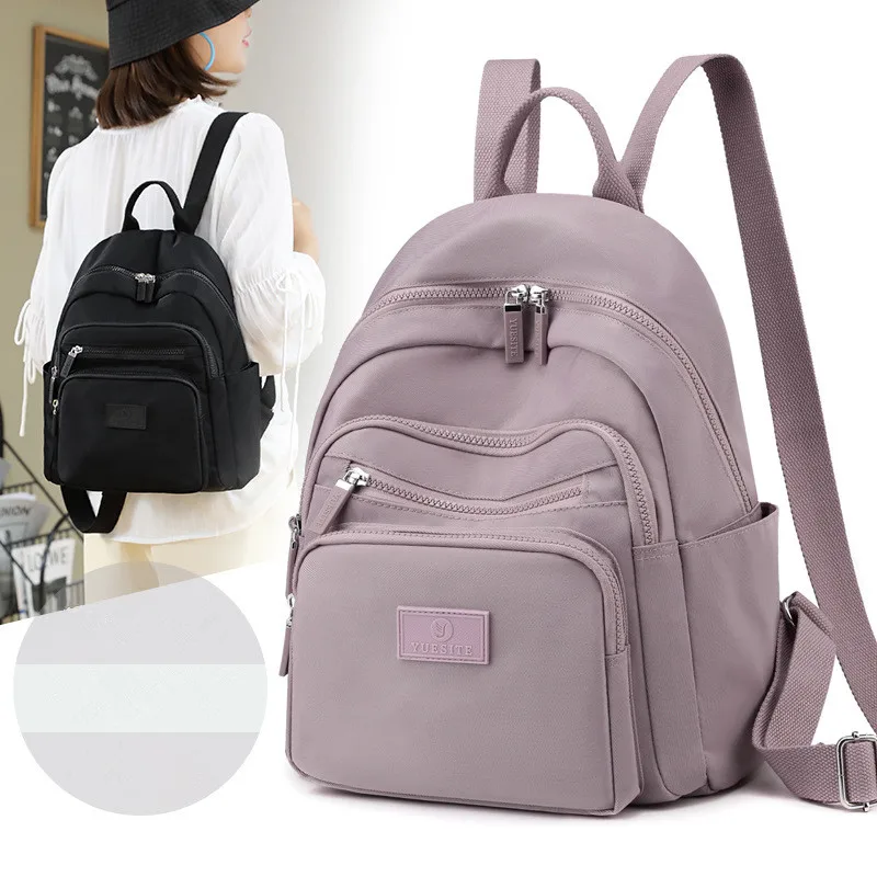 2025 Backpack Women Backpack Fashion Women Shoulder Bag Solid Color School Bag For Teenage Girl Ladies Travel Bag Rucksack