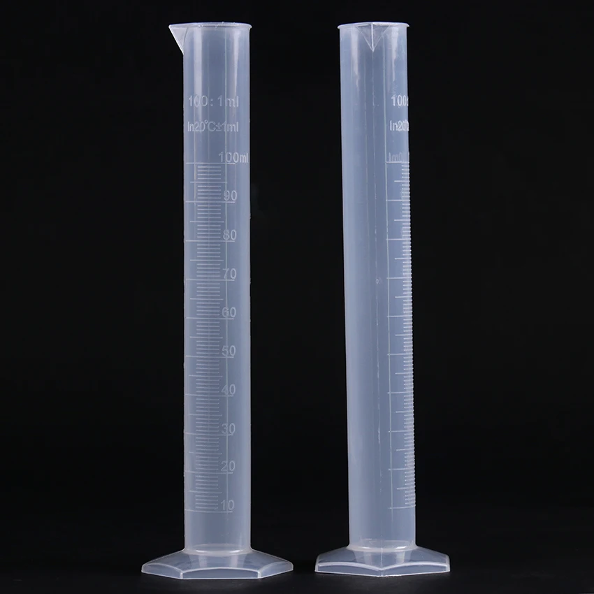 10-1000ml Transparent Plastic Graduated Tube Liquid Measurement Graduated Cylinder Laboratory-Specific Laboratory Supplies