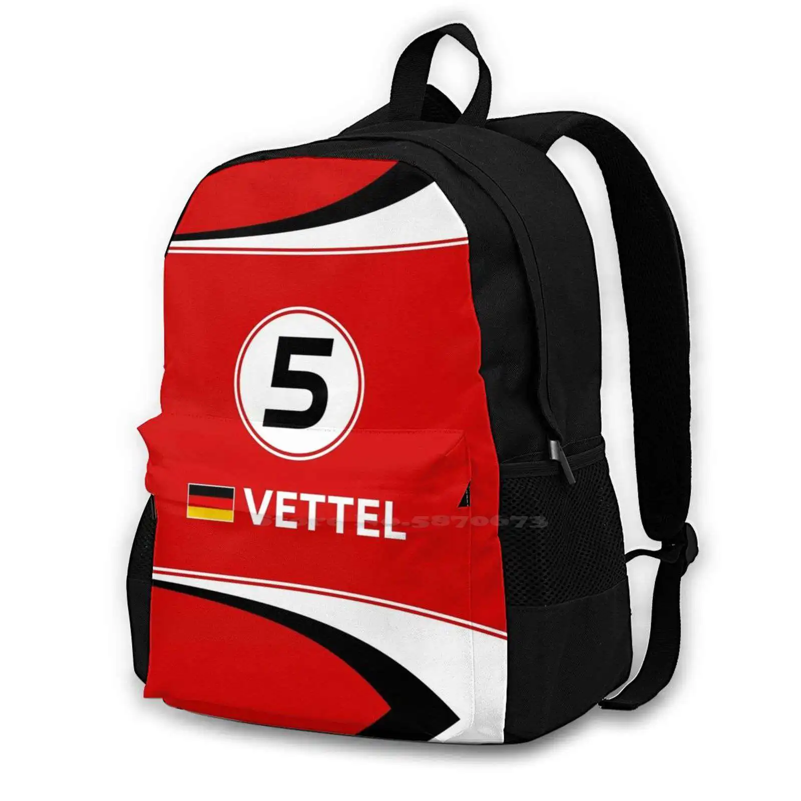 2016-#5 Vettel Fashion Travel Laptop School Backpack Bag Racing 2016 Motorsport 2016 5 Vettel Vettel Germany Racing