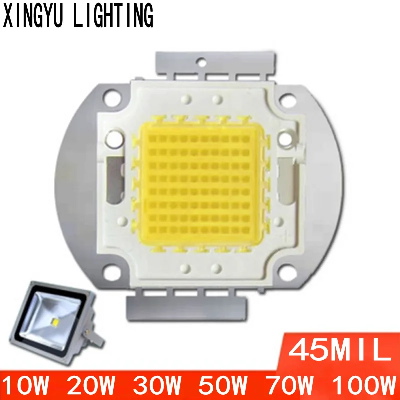 led lamp bead 50W watt lamp bead light source chip Bridgelux 10W20W30W100W high-power integrated epistar street light cast light