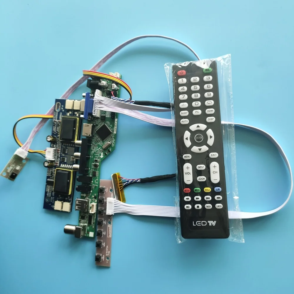 

for LM201WE3-TLF5 Resolution 30pin 1680X1050 kit LCD Digital Signal AV TV card 4 lamps 20.1" Interface USB Controller Board