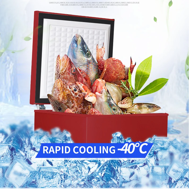 Congélateur Commercial à très basse température, grande capacité, 100l, 100 W, refroidissement Direct, pour usage domestique, BD(C)-200