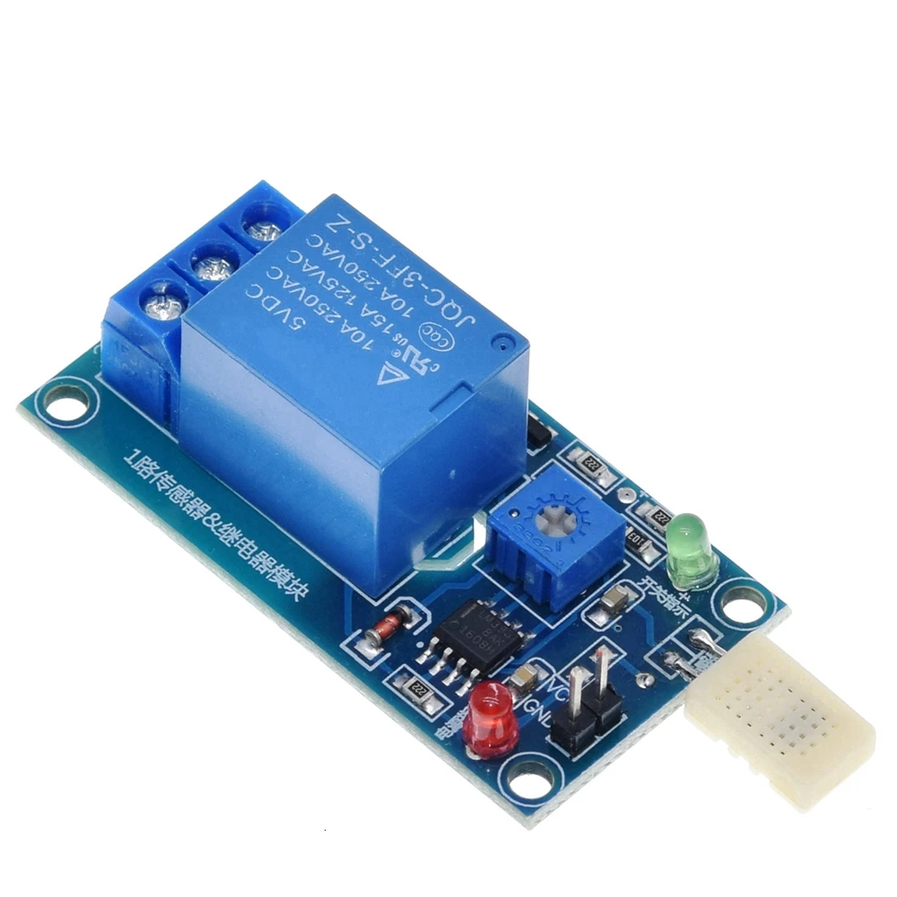 TZT 1/3PCS HR202 DC 5V 1-Kanal 1CH Feuchtigkeitsschalter-Relaismodul Steuerplatine Feuchtigkeitssensormodul für Arduino – Detail 2