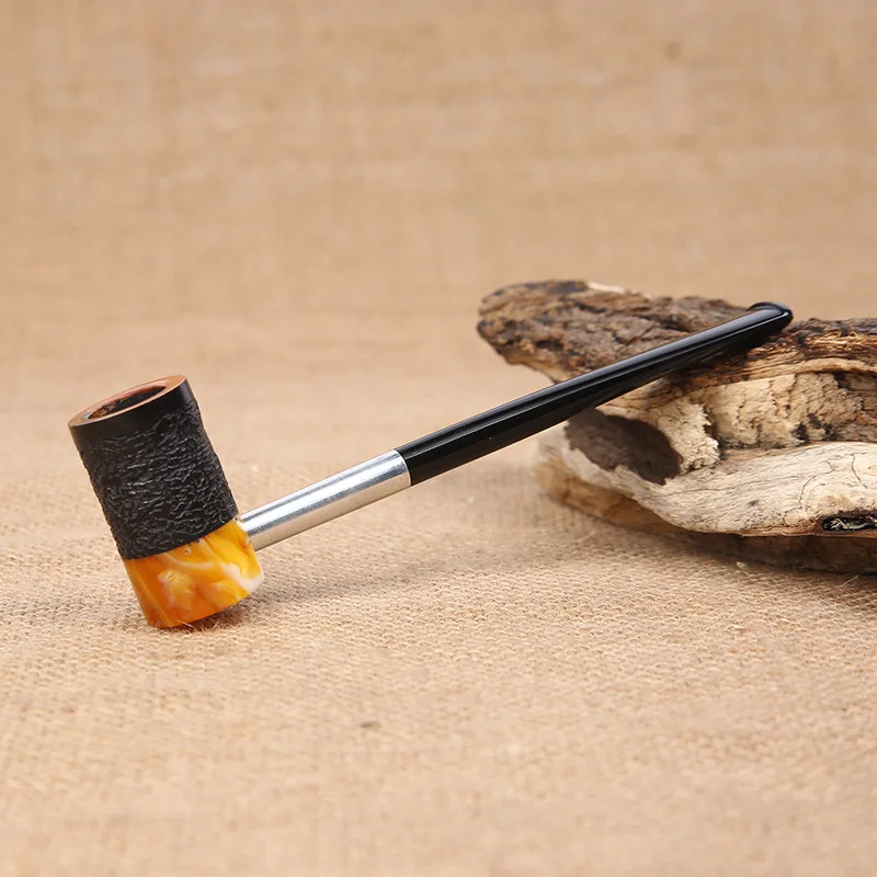 Sailor Man Straight Tobacco Smoking Pipe Briar Wood Pipe Handmade Smoking Pipe Vintage Smoke Pipe Accessory Gift for Grandfather