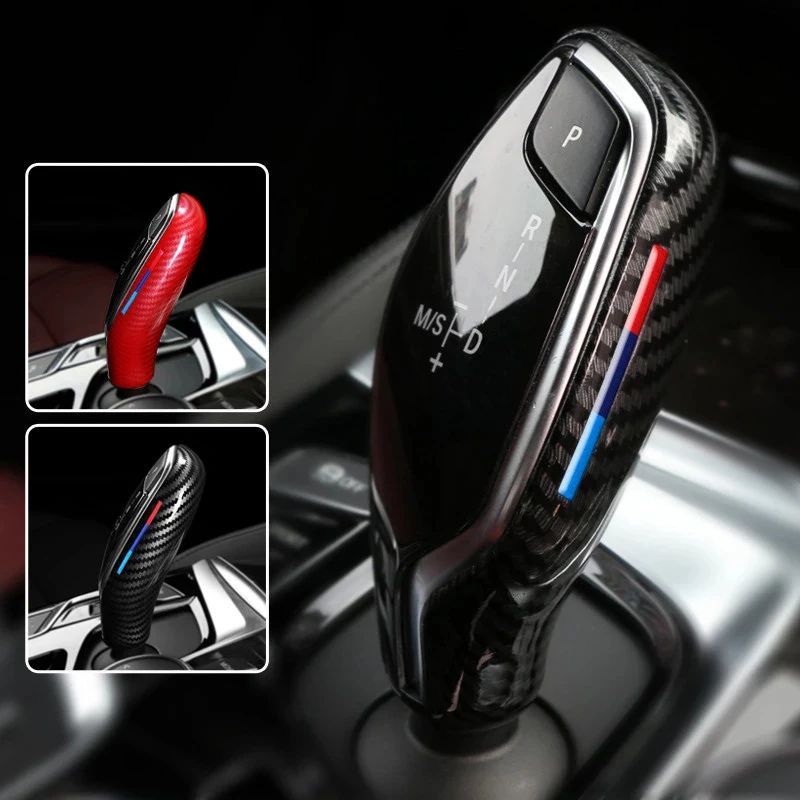 LHD RHD Car Interior Gear Shift Knob Lever Cover Trim For BMW 5 7 Series X3 X4 G30 G31 G01 G02 G32 6GT LHD Car Styling