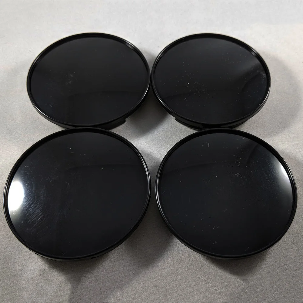 4Pcs/lot 68mm Fit 65mm Logo Black Plastic Car Wheel Center Hubcaps Covers Set Car Wheel Rim Hub Caps Car Styling Accessories