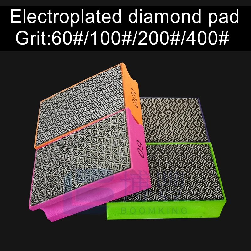 

Electroplated Diamond Polishing/Hand Pads 60#,100#,200#,400# Resin pad 800#,1500#,3000# Use for glass,stone,rock,wood,metal